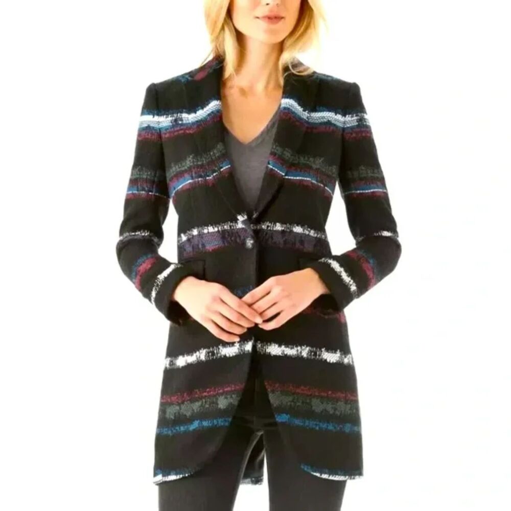 Rag & Bone Striped Multicolor Blazer Size S - image 4